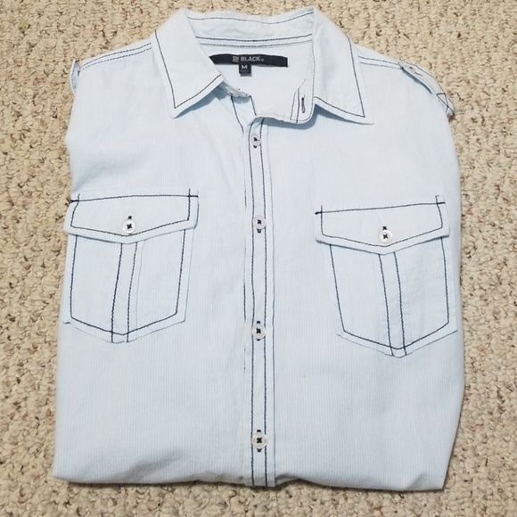 Rue 21-BLACK Men's Button down (Medium) - Picture 5 of 5